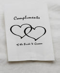 150 Pack Wedding Cake Bags Greaseproof Wax Paper Slice Take Home Favour Heart n Message