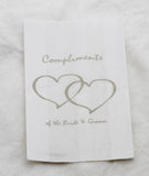 150 Pack Wedding Cake Bags Greaseproof Wax Paper Slice Take Home Favour Silver Heart n Message