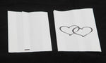 200 Pack Wedding Cake Bags Greaseproof Wax Paper Slice Take Home Favour Large Heart