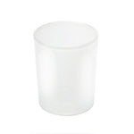 10 Pack Frosted White Glass Votive Candle Holders for Candle Making Kit Tealight Candles Cup Home Decoration