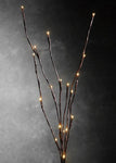 LED Light Bunch Stem - Warm White BATTERY fairy lights - 50cm high 20 bulbs/petals