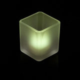 10 Pack Square Cube Frosted Glass 5cm Tealight Candle Holder Festival Decor Wedding Propose Parties Holiday and Home Decor