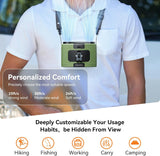 20000mAh Outdoor Portable Waist Fan Hanging Neck Fan Strong Wind with Power Bank