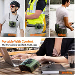 20000mAh Outdoor Portable Waist Fan Hanging Neck Fan Strong Wind with Power Bank