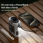 10000mAh Portable Outdoor Waist Fan