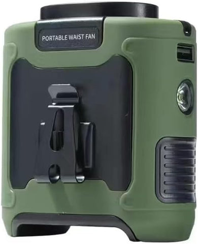 10000mAh Portable Outdoor Waist Fan Hanging Neck Strong Wind with Power Bank