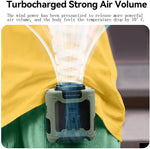 10000mAh Portable Outdoor Waist Fan Hanging Neck Strong Wind with Power Bank