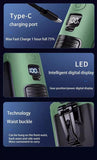 10000mAh Portable Outdoor Waist Fan Hanging Neck Strong Wind with Power Bank