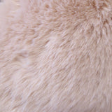Ariana Long Fleece Faux Fur Throw Rug Pink