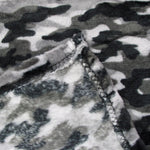 190GSM Boys Cool Ultra Soft Coral Fleece Throw 127 x 152cm Army Camouflage