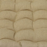 J Elliot Home Set of 2 Outdoor 100% Cotton Chair Pads 40 x 40 cm Solid Taupe