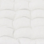 J Elliot Home Set of 2 Outdoor 100% Cotton Chair Pads 40 x 40 cm Solid White