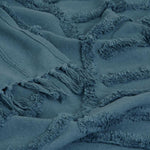J Elliot Home Zen Luxury Fringe Throw 130 x 160cm Steel Blue