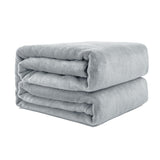 Super Soft Micro Flannel Plush Blanket Queen 220 x 240cm Blush