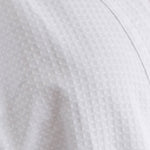 Jason 240GSM Waffle Polyester Cotton Kimono White