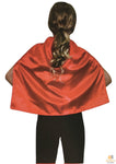 SHORT CAPE Kids Childrens Party Costume Vampire Coat School Team Colours - Red
