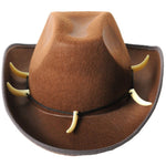 Crocodile Dundee-Style Brown Cowboy Hat – Outback-Inspired with Adjustable Chin Cord