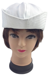 Adult White Sailor Hat Marine Unisex Gob Captain Navy Hen's Night Doughboy Cap
