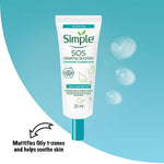 3x Simple 25ml SOS Clearing Booster Long Lasting Shine & Blemish Control