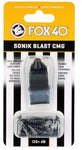 Fox 40 Sonik Blast CMG Pealess Whistle Outdoor Safety Referee Sports - Black