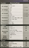 Digital Clamp Meter AC/DC Voltage Resistance Frequency DM6266 - Batteries Incl.