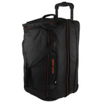 140L Pierre Cardin Trolley Bag Medium Soft Travel Luggage Wheeled Duffle - Black