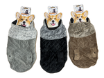 50cm Quilted Dog Jacket Coat Warm Winter Pet Clothes Vest Padded Windbreaker