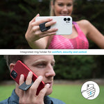 phonetag - Multi-View Phone Stand with Magnetic Ring Holder Universal (Silver)