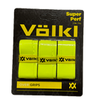 Volkl Super Perf Over Grip Neon Yellow Overgrip Tennis Squash Badminton - 3 Pack