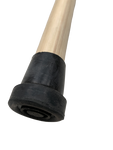 93cm WOODEN WALKING STICK Wood Cane Pole Carved Varnished Deluxe Sturdy - Beige