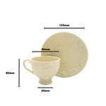 Faubourg Rose Embossed Cup and Saucer - 250ml