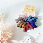 MANGO JELLY Metal Free Hair Ties (3cm) - EarthTone 24P -Twin Pack