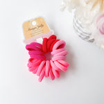 MANGO JELLY Metal Free Hair Ties (3cm) - Just Pink 24P - Six Pack