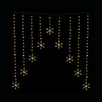 LED Snowflakes Curtain Lights avialable in 2 Colors - Cool White