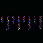 LED Dancing Cluster Icicles 9m Available in 2 Options - Multicolor (6 Colors)