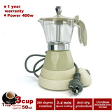 Latest Styles Electric Aluminum Espresso Moka Coffee Maker