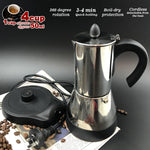 Electric Espresso Moka Coffee Maker 4Cups