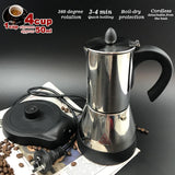 Electric Espresso Moka Coffee Maker 4Cups