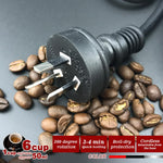 Blue Electric Moka Coffee Maker Espresso Machine