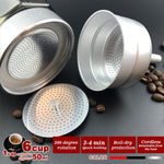 Silver Electric Moka Coffee Maker Espresso Machine
