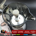 Silver Electric Moka Coffee Maker Espresso Machine