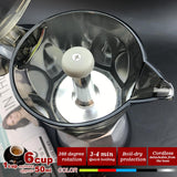 Silver Electric Moka Coffee Maker Espresso Machine