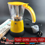 Yellow Electric Moka Coffee Maker Espresso Machine