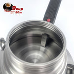 2 In 1 Camping Stainless Steel 9Cup Pot Moka Coffee Maker