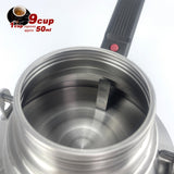 2 In 1 Camping Stainless Steel 9Cup Pot Moka Coffee Maker