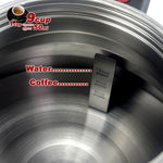 2 In 1 Camping Stainless Steel 9Cup Pot Moka Coffee Maker
