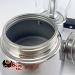 Borosilicate Glass Stainless Steel Moka Pot Coffee Maker