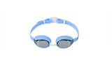 Junior mirrored lens swimming goggles silver
