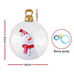 Jingle Jollys Christmas Inflatable Ball 60cm Snowman Decoration Giant Bauble