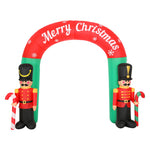 Jingle Jollys Christmas Inflatable Archwary Nutcracker 3M Illuminated Decorations